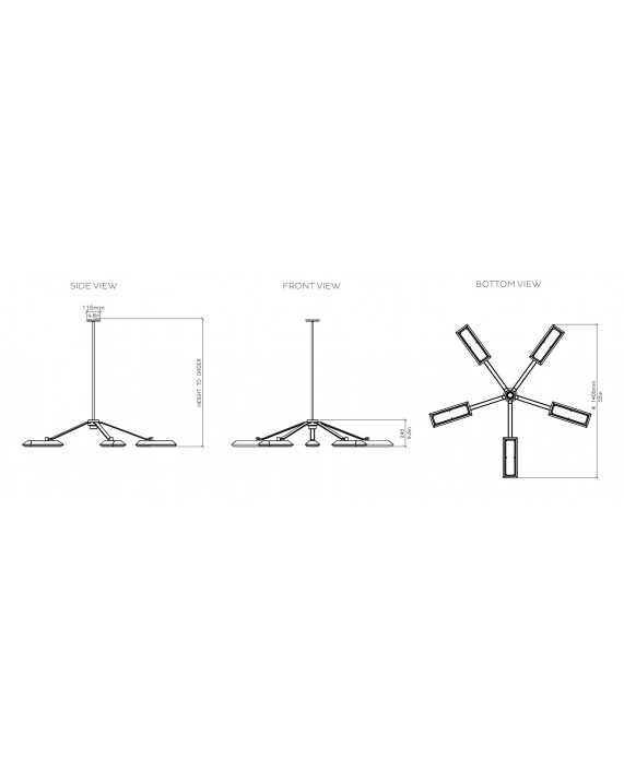 Bert Frank Rinato 5 Chandelier